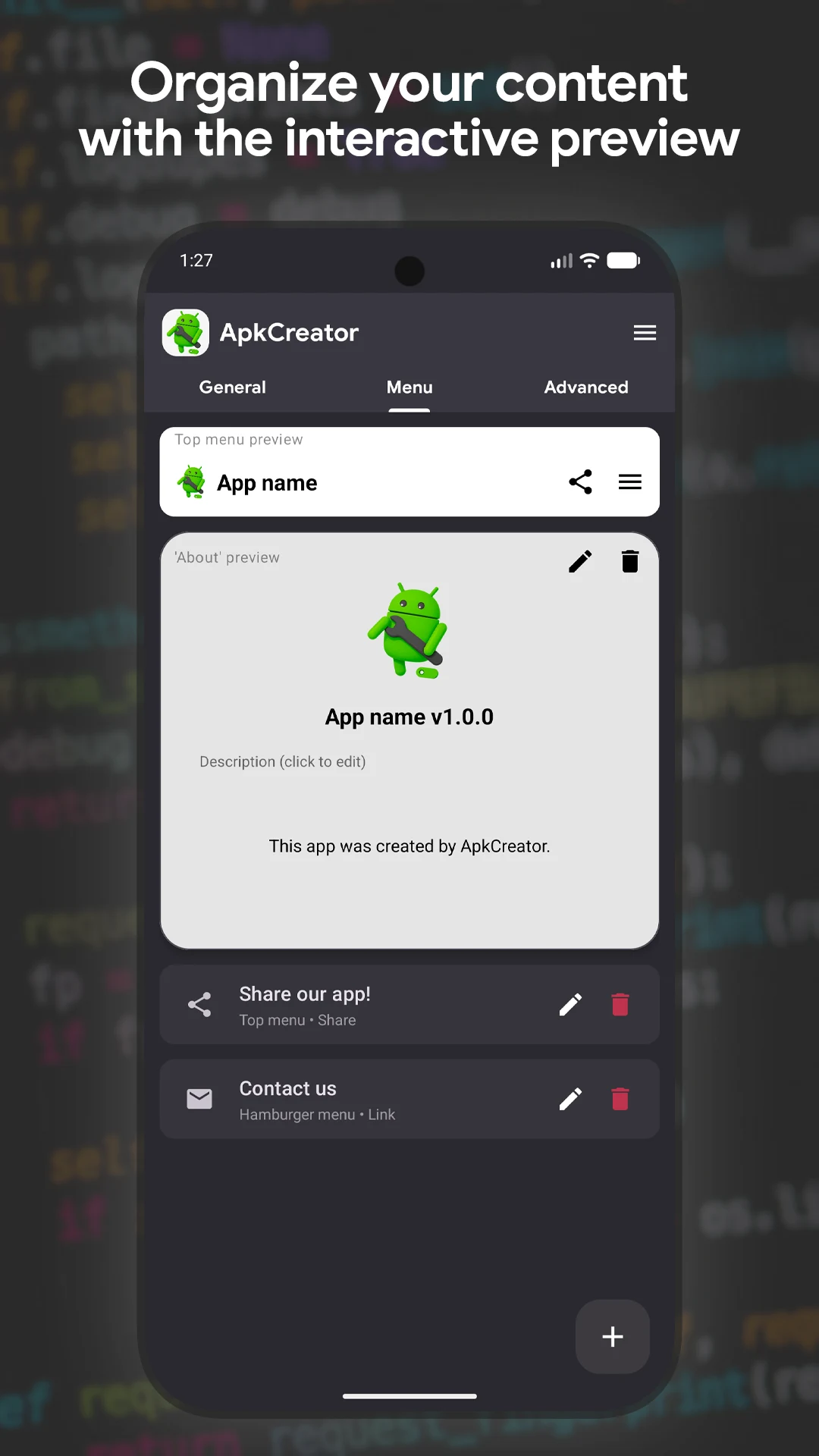 ApkCreator Studio screenshot